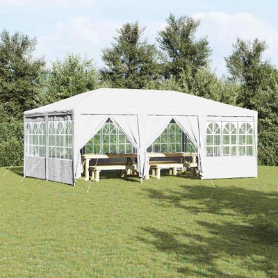 vidaXL Párty stan Biela 600 x 400 x 266 cm Polyetylén