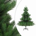 vidaXL Umelý vianočný stromček jedľa Nordmann LED a gule zelený 150 cm