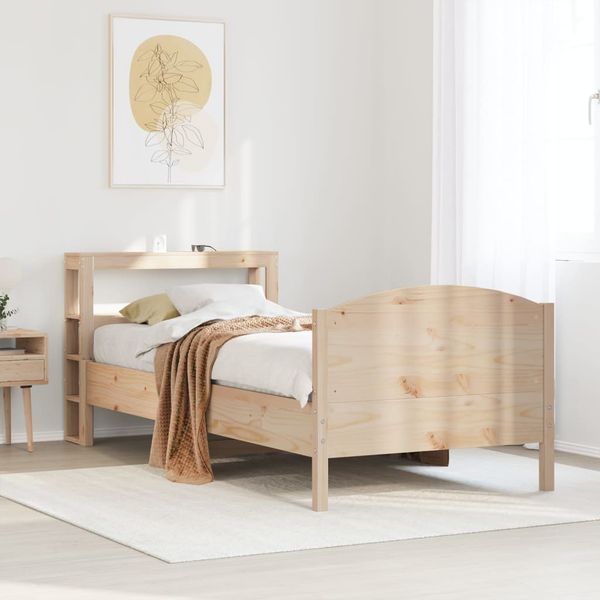 vidaXL Posteľ bez matraca 100x200 cm masívna borovica