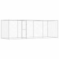 vidaXL Klietka pre psa Strieborná 600 x 200 x 200 cm Pozinkovaná oceľ