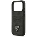 Guess 4G Double Card Triangle puzdro pre iPhone 17 Pro čierne
