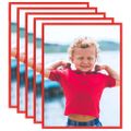 vidaXL Fotorámiky na stenu alebo stôl 5 ks červené 20x25 cm MDF