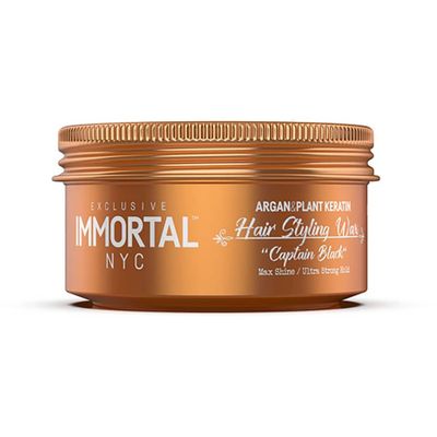 Vosk na vlasy IMMORTAL NYC Captain Black Hair wax Argan & keratin komplex 150 ml