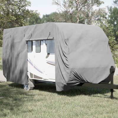 vidaXL Poťah na karavan sivý 460x250x220 cm netkaná textília
