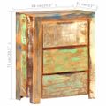 vidaXL Komoda 59x33x75 cm, recyklovaný masív