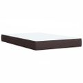 vidaXL Boxspring posteľ s matracom tmavohnedá 120x190 cm látka