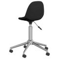 3086058 vidaXL Swivel Dining Chairs 4 pcs Black Fabric (2x333471)