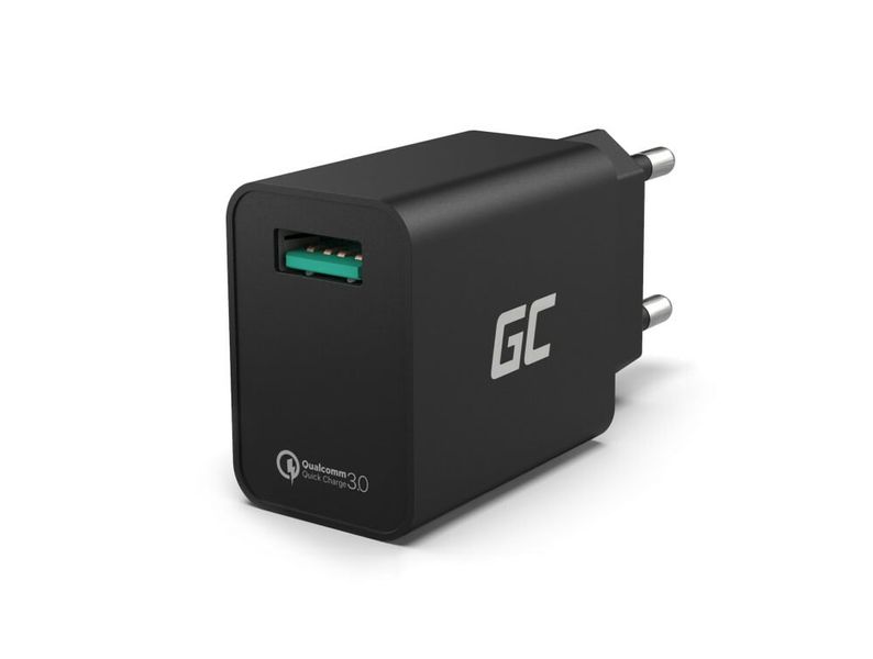 Green Cell CHAR06 sieťová USB nabíjačka QC 3.0 18W 2,4A