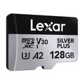Karta pamäte Lexar High-Performance Silver Plus microSDXC 128GB + adaptér