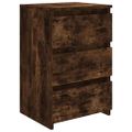 vidaXL Nočný stolík údený dub 40x35x62,5 cm spracované drevo