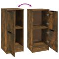 vidaXL Komody 2 ks dymový dub 30x30x70 cm spracované drevo