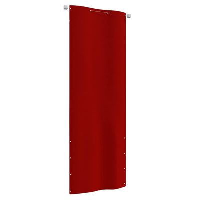 vidaXL Balkónová markíza červená 80x240 cm oxfordská látka