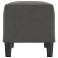 vidaXL Lavička tmavosivá 70x35x41 cm zamat