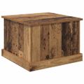 vidaXL Konferenčný stolík Staré drevo 50 x 50 x 35 cm Kompozitné drevo