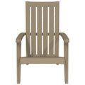 vidaXL Záhradné stoličky Adirondack 2 ks bledohnedé polypropylén