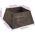 vidaXL Okrúžok na vianočný stromček Štvorcový Čierna 50 x 50 x 25 cm