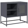 vidaXL TV skrinka antracitová 68x39x60,5 cm oceľ