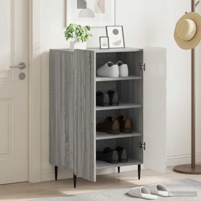 vidaXL Skriňa na topánky ZWOLLE 59,5 x 39,5 x 91,5 cm Kompozitné drevo