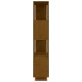vidaXL Knižnica/deliaca stena hnedá 80x25x132 cm masívna borovica