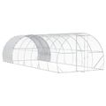 vidaXL Kurník pre kurčatá Strieborná 800 x 300 x 200 cm
