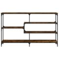 vidaXL Konzolový stolík dymový dub 160x32x95 cm kompozitné drevo