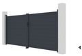 Brána G21 Orlando 350x158 cm dvojkrídlová, antracitová