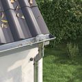 vidaXL Záslepka na zvodovú rúrku 8 ks Strieborná 110 mm Nerezová oceľ