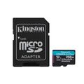 Kingston memory card 256GB microSDXC Canvas Go Plus Gen4 200MB/s A2 U3 V30 + adapter
