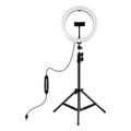 Statívový držiak Puluz 1,1 m + 26 cm RGBW LED Ring Vlogging PKT3044