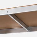 Kovový úložný regál Atos RB-1255 150x70x30 cm strieborný