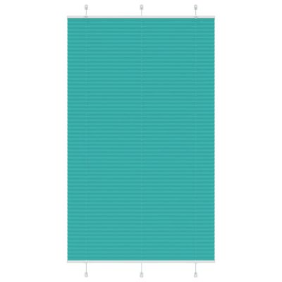 vidaXL Plisovaná roleta petrolejovo zelená 115x200 cm šírka látky 114,4 cm polyester