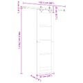 vidaXL Posuvné dvere ORKDAL 61 x 198,5 cm Borovicový masív Prírodná