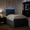 vidaXL Boxspring posteľ s matracom, tmavosivá 120x190 cm, látka