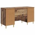 vidaXL Stôl Staré drevo 142,5 x 50 x 75 cm Kompozitné drevo