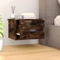 vidaXL Nástenné nočné stolíky 2 ks dymový dub 41,5x36x28cm