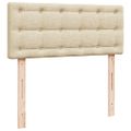 vidaXL Boxspring posteľ s matracom krémová 120x190 cm látka