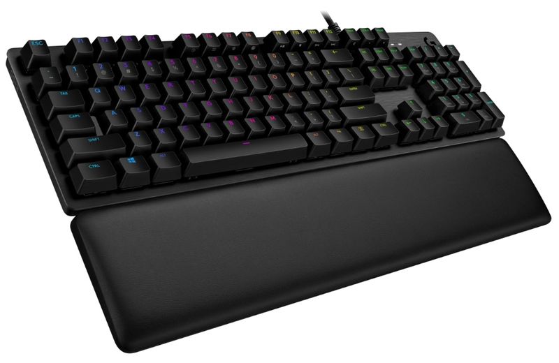Logitech herní klávesnica G513 LIGHTSYNC RGB/ mechanická/ GX Brown/ USB/ US layout/ Carbon Klávesnice, herná, drôtová, mechanická, GX Brown, RGB podsvietenie, US layout, USB, čierna