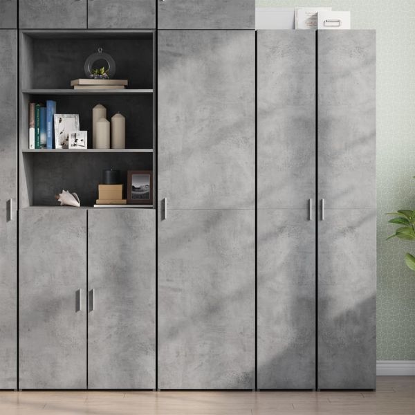 vidaXL Vysoká skrinka betónovo sivá 50x42,5x185 kompozitné drevo