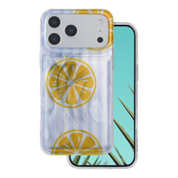 Ultra trendy letný obal pre iPhone 17 Pro Max 6,9" citrón