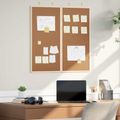 vidaXL Informačná nástenka 80 x 80 x 1.4 cm Borovicový masív Hnedá