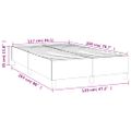 vidaXL Posteľný rám s boxspringom hnedý 120x200 cm umelá koža