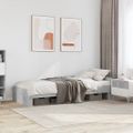 vidaXL Posteľný rám betónový sivý 75x190 cm kompozitné drevo