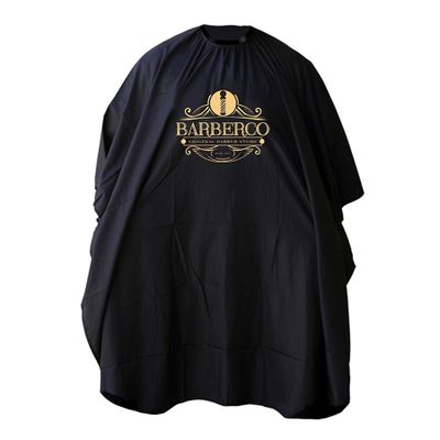 Elegantná barber pláštenka BARBERCO Black cape - zapínanie na patentky