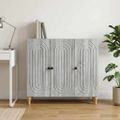 vidaXL Servírovacia skriňa Sivá sonoma 89 x 34,5 x 80 cm