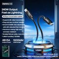 Kábel remax ladon series 240W RC-C039 usb 4.0 usb-c/usb-c 1M čierny