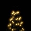 vidaXL Vianočný stromček na stožiar teplé biele svetlo 500 LED 300 cm