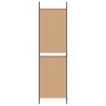 vidaXL 5-panelový paravan Béžová 250 x 180 cm Látka