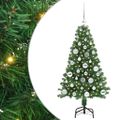 vidaXL Umelý vianočný stromček Zelená 120 cm PVC a Oceľ a Plast