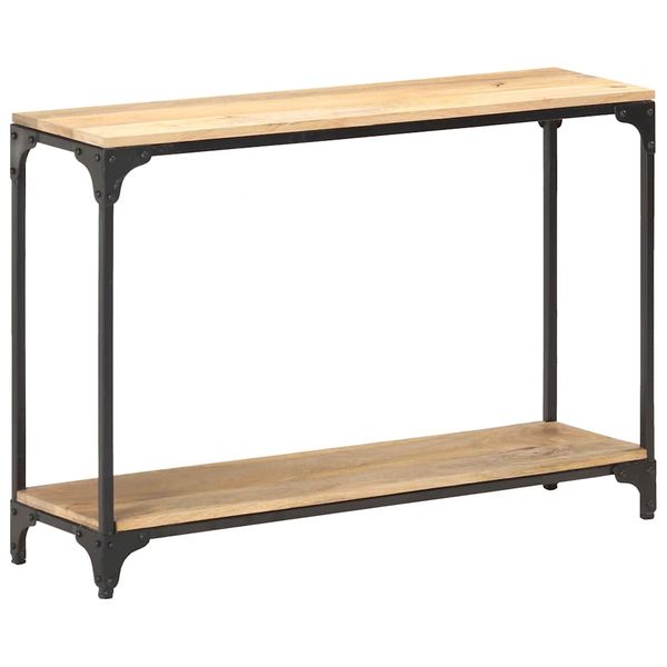 vidaXL Konzolový stolík 110x30x75 cm masívne mangoníkové drevo
