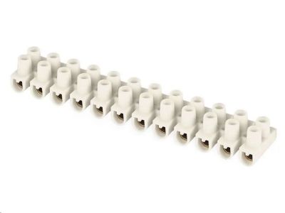 Skrutková svorkovnica 12× 2,5–4 mm2, 450 V, biela, EMOS A4101